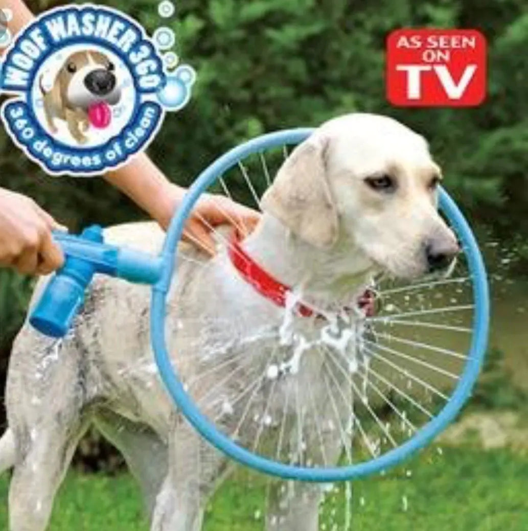 Hundeduschring mit Rundum-Wasserstrahl – Für einfache & gründliche Fellpflege