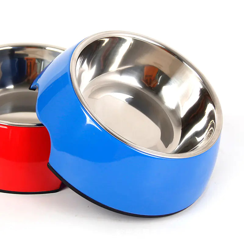 Rutschfester Edelstahl-Futternapf – 2-in-1 Napf für Futter & Wasser