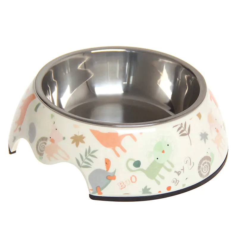Rutschfester Edelstahl-Futternapf – 2-in-1 Napf für Futter & Wasser